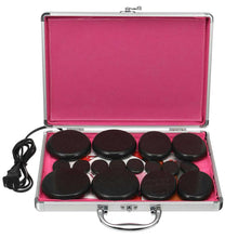 Load image into Gallery viewer, 16pcs/set Hot Stone Massage Set Heater Box Relieve Stress Back Pain Health Care Acupressure Lava Basalt Stones for Healthcare

