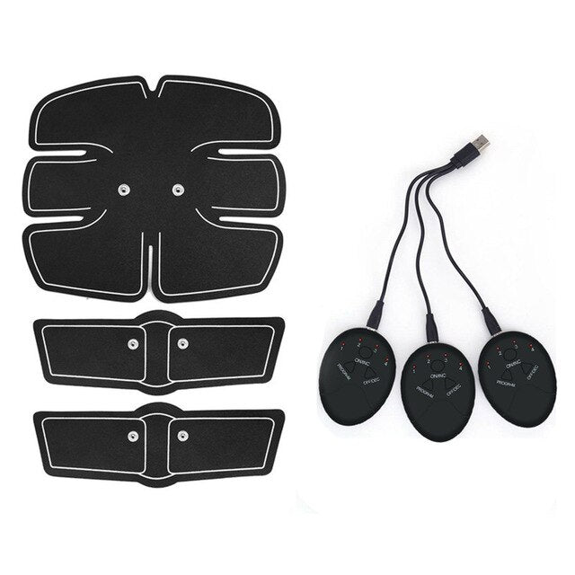 Rechargeable EMS Muscle Stimulator Weight Loss Abdominal EMS ABS Trainer Body EMS Stimulator Body Slimming Fitness Massage